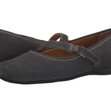 Trotters Simmy Graphite Cow Suede Leather