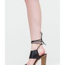 Incaltaminte Femei CheapChic New Junction Faux Leather Chunky Heels Black