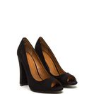 Incaltaminte Femei CheapChic Chic Date Chunky Peep-toe Heels Black