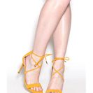 Incaltaminte Femei CheapChic Stepping Out Faux Suede Heels Mustard