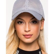 Accesorii Femei CheapChic Sporty Mesh Baseball Cap Gray