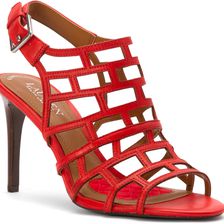 Ralph Lauren Sandra Madison Red Soft Burnished Calf