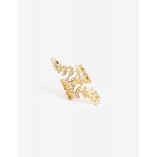 Bijuterii Femei CheapChic Leaf Stone Swirl Ring Met Gold