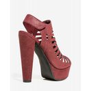 Incaltaminte Femei CheapChic Manji-h 70s Cage Bootie WineBurgundy