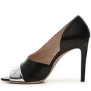 Incaltaminte Femei Miu Miu Metallic Leather Pump BlackSilver