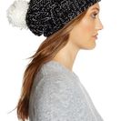 Accesorii Femei Collection Xiix Pompom Slouchy Beanie BLACK PAIN