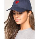 Accesorii Femei CheapChic Rebel Heart Embroidered Cap Navy