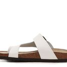 Incaltaminte Femei White Mountain Carly Leather Flat Sandal White