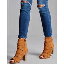Incaltaminte Femei Forever21 Sbicca Genuine Suede Booties Tan