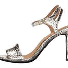 Incaltaminte Femei Calvin Klein Nadina Platino Metallic Snake Print Leather