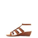 Incaltaminte Femei Forever21 Faux Suede Fringed Wedges Chestnut