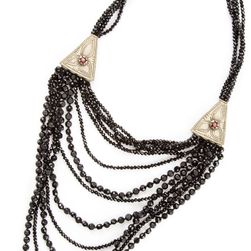 NIGHTmarket Long Tribal Necklace ROSSO