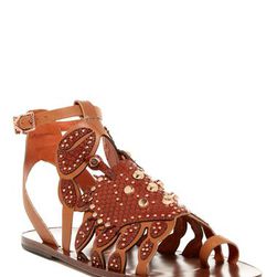 Incaltaminte Femei Ivy Kirzhner Scrabby Studded Sandal COGNAC