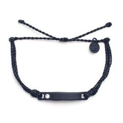 Accesorii Femei Pura Vida Black Crystal Flat Bar Black Multicolor