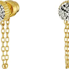 Marc by Marc Jacobs Pave Cabochon Chain Stud Earrings Black Multi