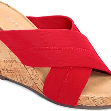 Aerosoles Party Plush Red Fabric