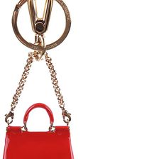Dolce & Gabbana Steel Keychain Key Holder Red