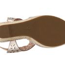 Incaltaminte Femei GC Shoes Celina Metallic Wedge Sandal Pewter Metallic
