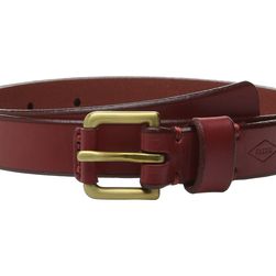 Fossil Explorer Buckle Belt Real Red