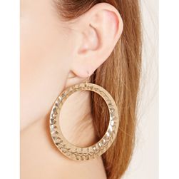 Bijuterii Femei Forever21 Hammered Hoop Earrings Antique gold
