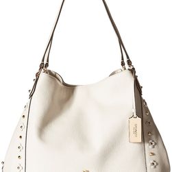 COACH Floral Rivets Detail Edie 31 Shoulder LI/Chalk