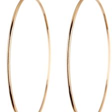 14th & Union Knife Edge Hoop Earrings GOLD