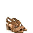 Incaltaminte Femei CheapChic Around The Block Strappy Chunky Heels Tan