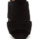 Incaltaminte Femei CheapChic Wrap Game Faux Suede Cut-out Heels Black