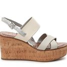 Incaltaminte Femei Sam Edelman Destiny Wedge Sandal IvoryTaupeSilver Leather