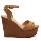 Incaltaminte Femei Bamboo Woodberry Wedge Sandal Tan