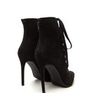 Incaltaminte Femei CheapChic About Town Faux Suede Lace-up Booties Black