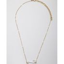 Bijuterii Femei Forever21 Moon And Lola Acrylic Varsity L Necklace Goldclear