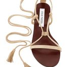 Incaltaminte Femei Steve Madden Silys Ankle Tie Sandal SAND SUEDE