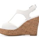 Incaltaminte Femei Dune London Goal Wedge Sandal White