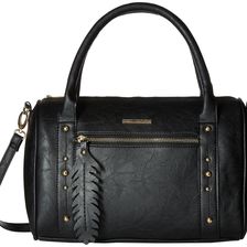 Rampage Mixed Stud Satchel Black