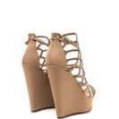 Incaltaminte Femei CheapChic Lattice Dance Cut-out Wedges Natural