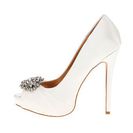 Incaltaminte Femei Badgley Mischka Pettal White Satin