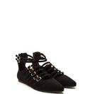 Incaltaminte Femei CheapChic Strapped \'n Fab Pointy Flats Black