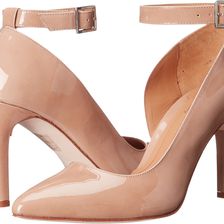 Massimo Matteo Pump w/ Strap Nude Patent