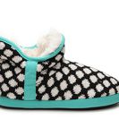 Incaltaminte Femei Dearfoams Fairisle Bootie Slipper BlackWhite