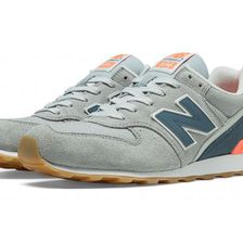 Incaltaminte Femei New Balance 696 New Balance Grey with Blue Smoke Shell Pink