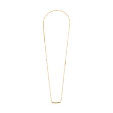 Dogeared Balance Tube Box Link Chain Necklace Gold Dipped