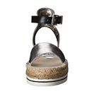 Incaltaminte Femei LOVE Moschino Shiny Espadrille Sandal BlackSilver