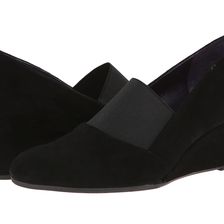 Vaneli Trilby Black Suede/Elastic