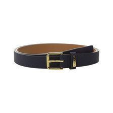 Accesorii Femei LAUREN Ralph Lauren Crosshatch Leather 1quot Endbar Belt Marine