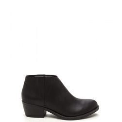 Incaltaminte Femei CheapChic Street Style Faux Leather Booties Black