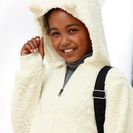 Geacă Teddy din material flauşat 