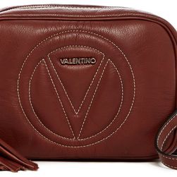 Valentino By Mario Valentino Mia Leather Sauvage Crossbody BREAD