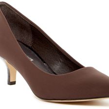 Donald J Pliner Gali Kitten Heel Pump DARKBROWN