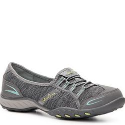 Incaltaminte Femei SKECHERS Relaxed Fit Breathe Easy Good Life Slip-On Sneaker GreyAqua BlueYellow